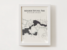 Load image into Gallery viewer, Badlands National Park Map