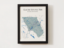 Load image into Gallery viewer, Glacier National Park Map
