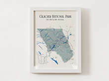 Load image into Gallery viewer, Glacier National Park Map