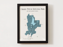 Load image into Gallery viewer, Grand Teton National Park Map