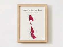 Load image into Gallery viewer, Redwood National Park Map