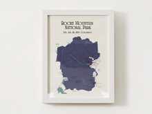 Load image into Gallery viewer, Rocky Mountain National Park Map