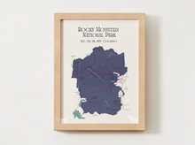 Load image into Gallery viewer, Rocky Mountain National Park Map