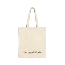 Load image into Gallery viewer, Uncaged World Cotton Canvas Tote Bag
