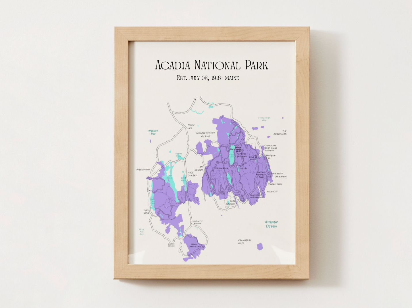 Acadia National Park Map