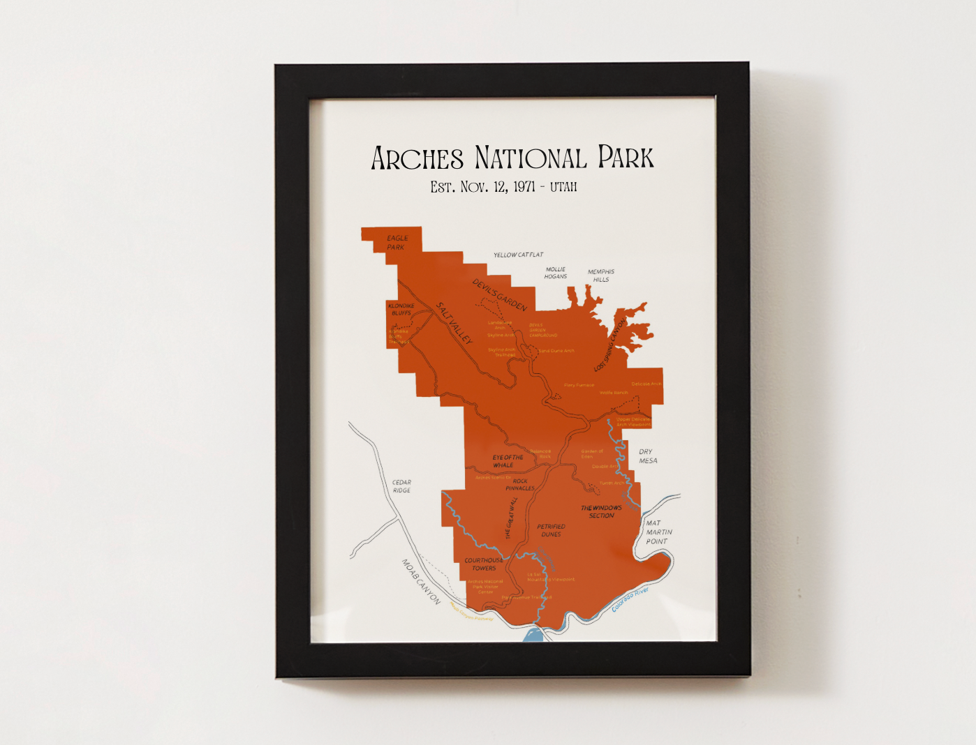 Arches National Park Map
