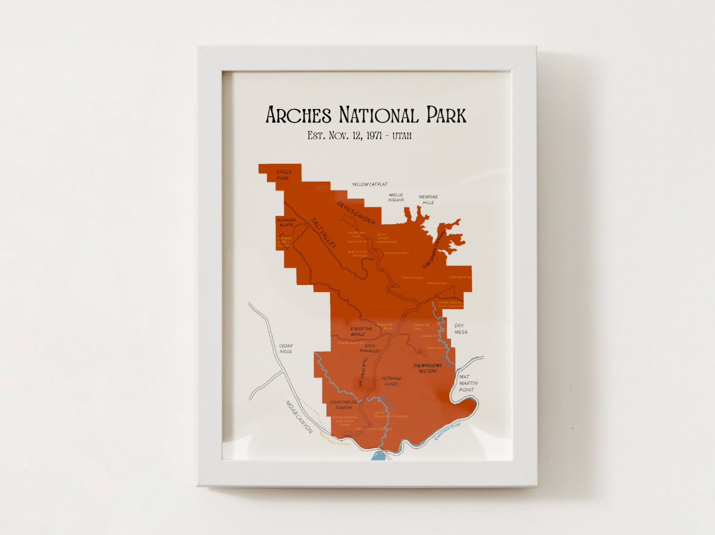 Arches National Park Map