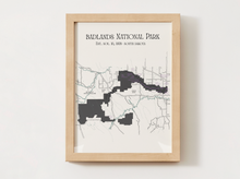Load image into Gallery viewer, Badlands National Park Map
