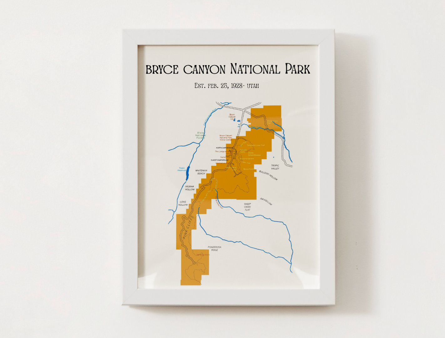 Bryce Canyon National Park Map