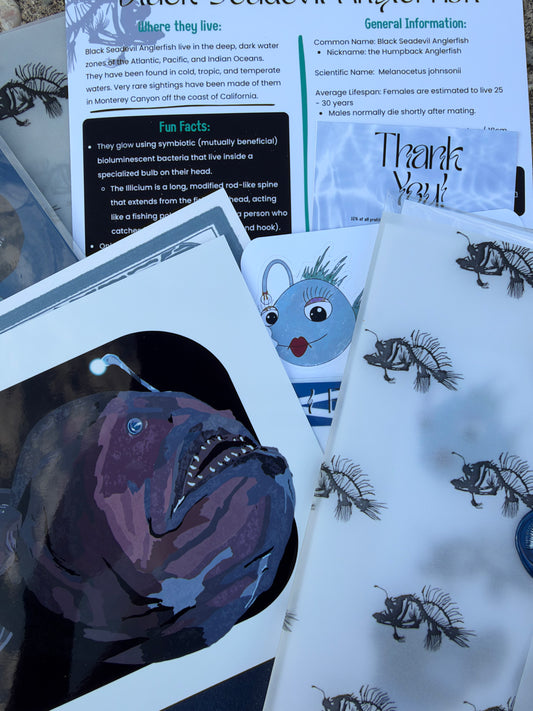 Pocket Safari Mail Club – October: Black Seadevil Anglerfish