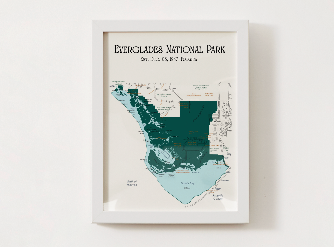 Everglades National Park Map