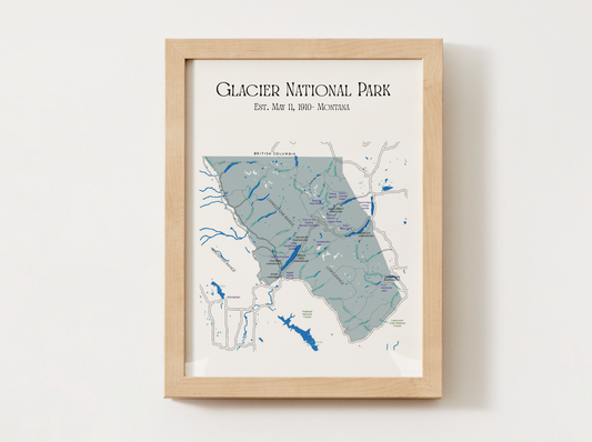 Glacier National Park Map