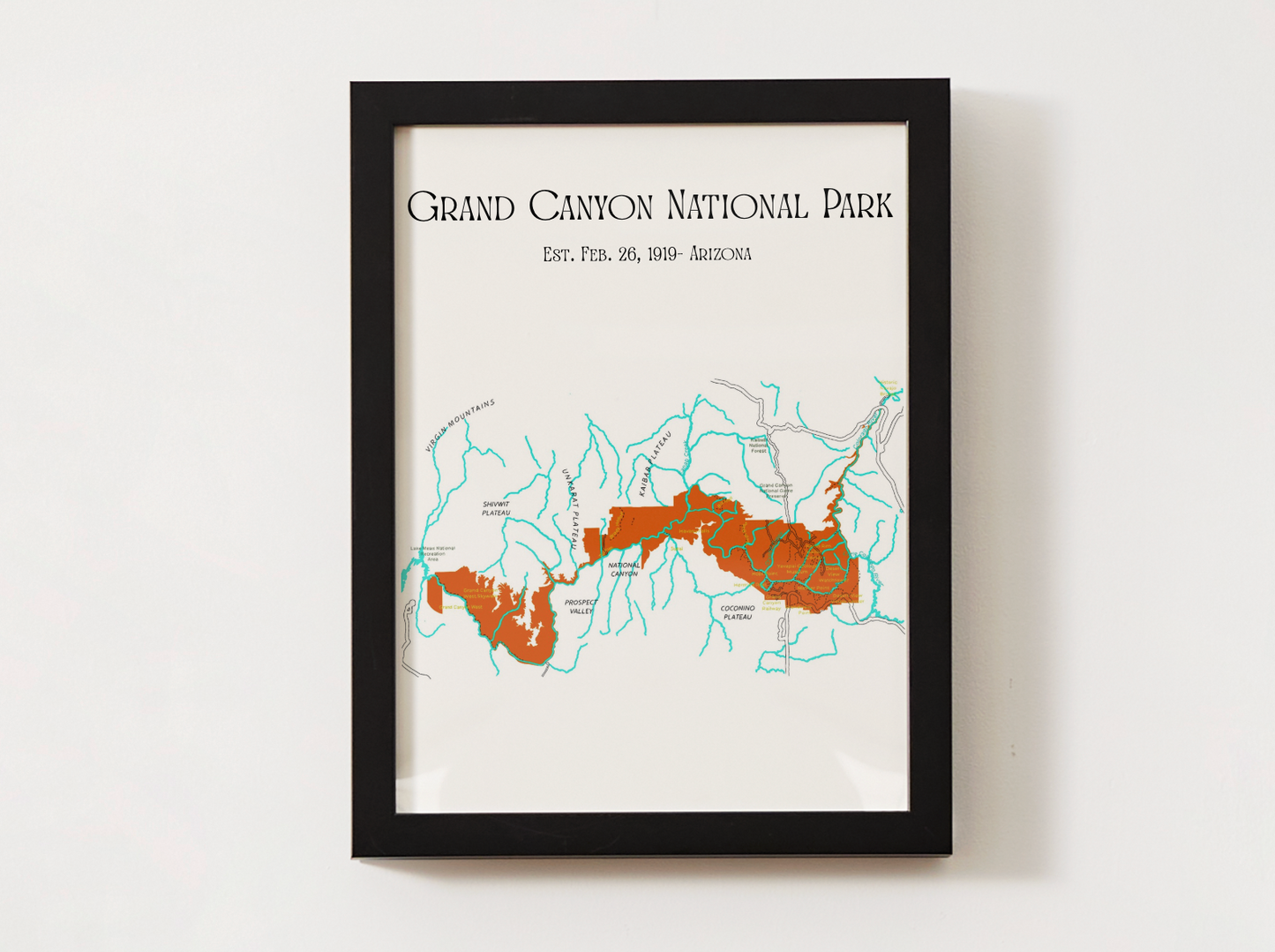 Grand Canyon National Park Map