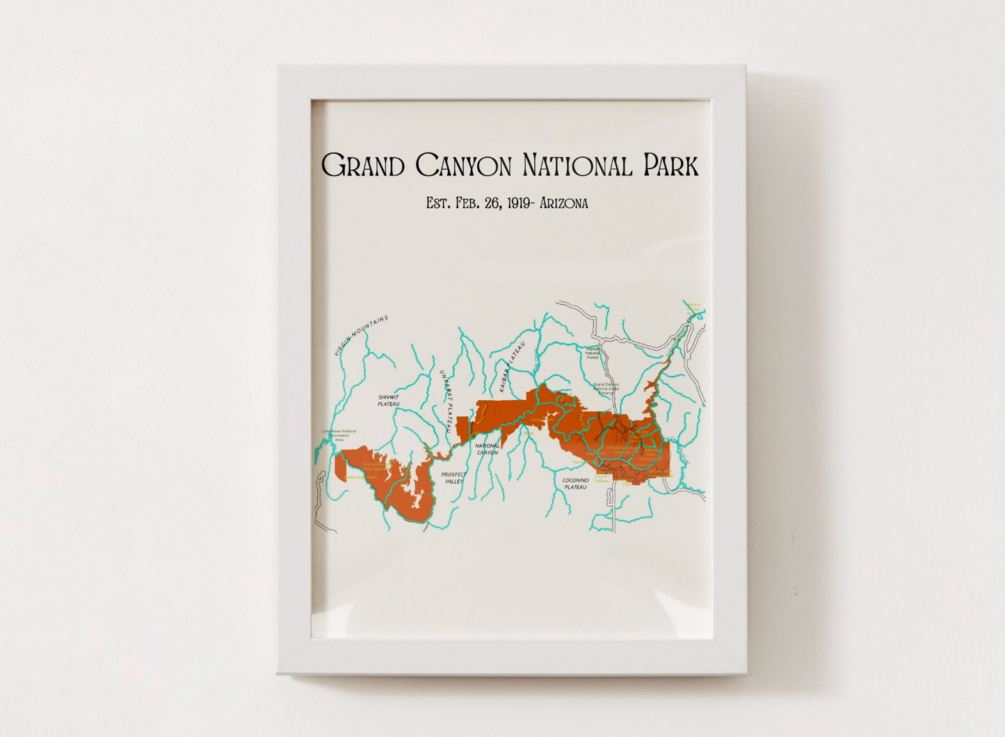 Grand Canyon National Park Map