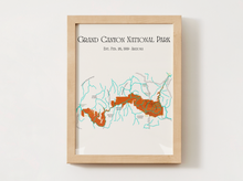 Load image into Gallery viewer, Grand Canyon National Park Map
