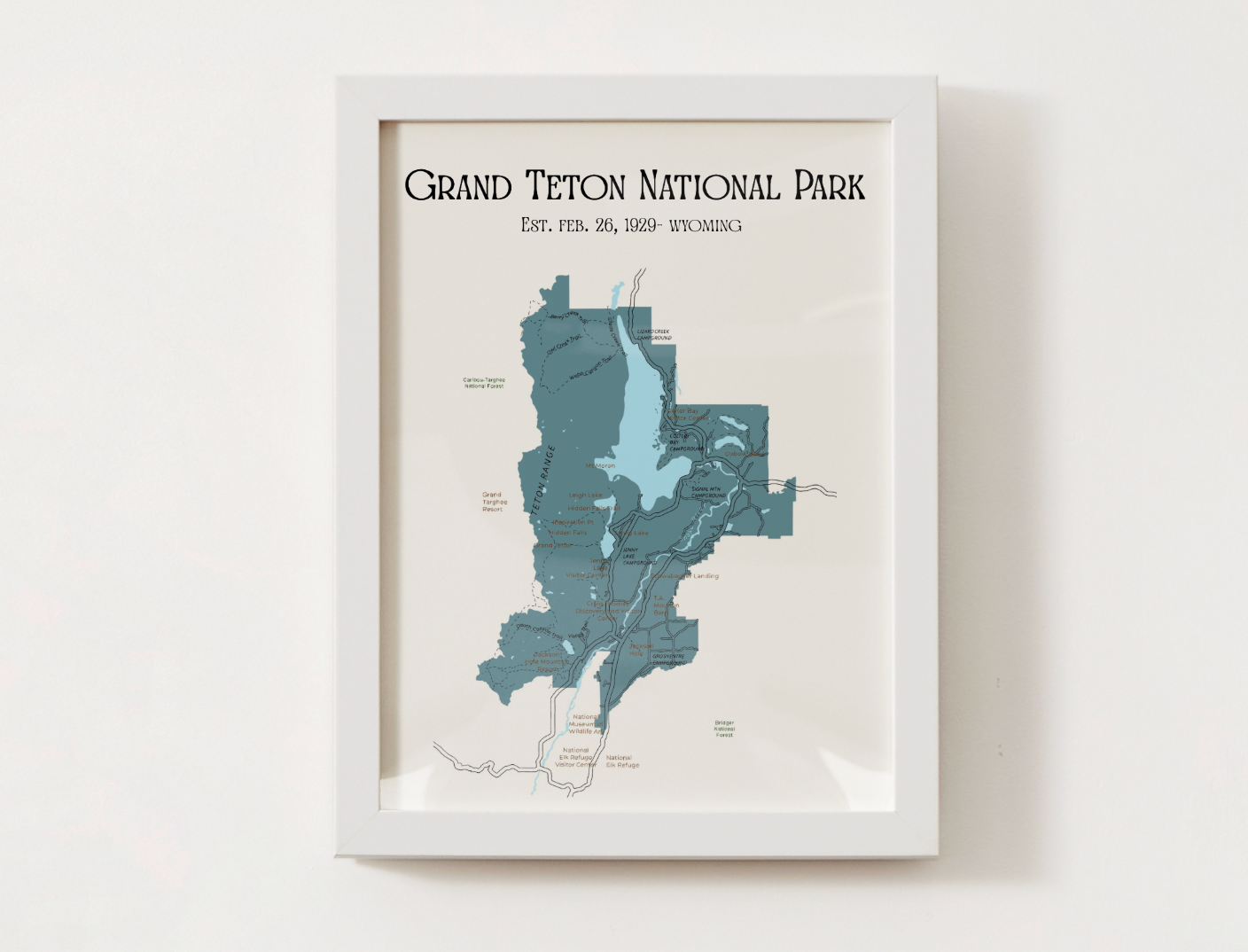 Grand Teton National Park Map