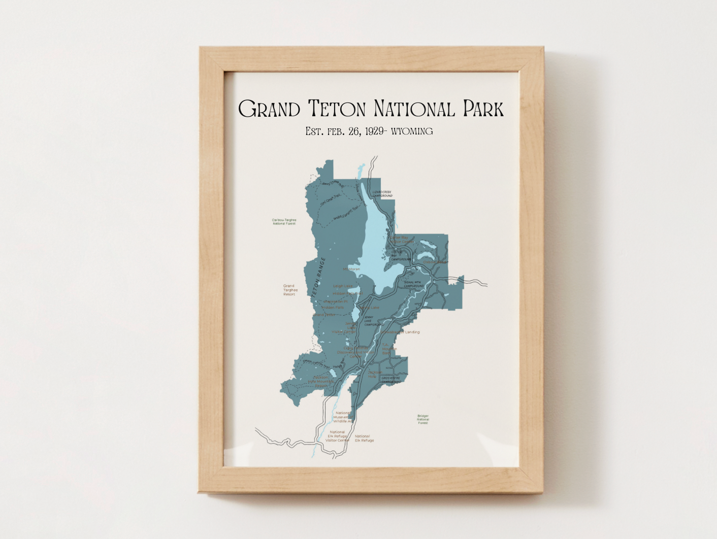 Grand Teton National Park Map