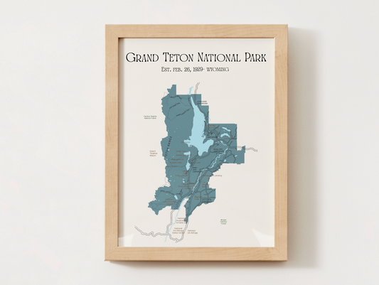 Grand Teton National Park Map