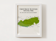 Load image into Gallery viewer, Great Smoky Mountains National Park Map
