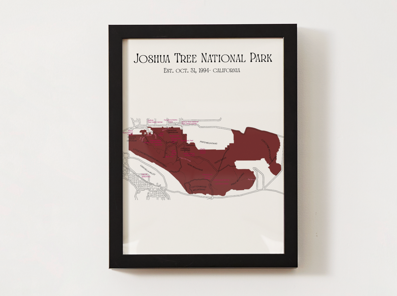 Joshua Tree National Park Map