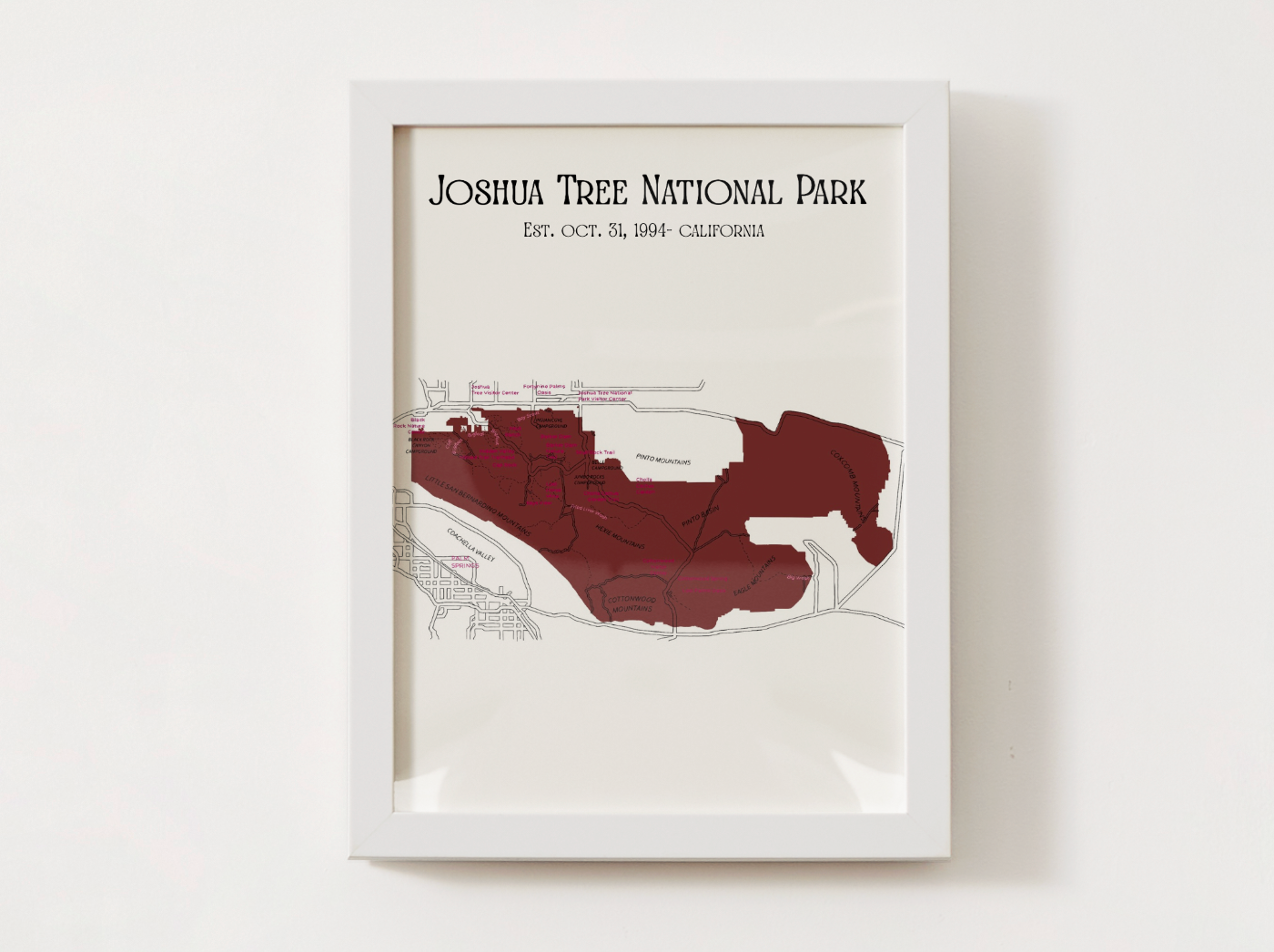 Joshua Tree National Park Map