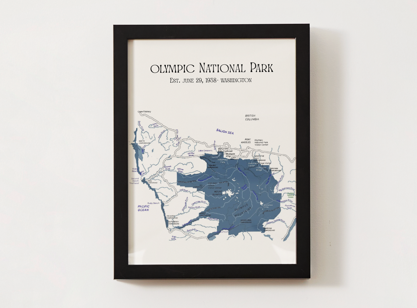 Olympic National Park Map