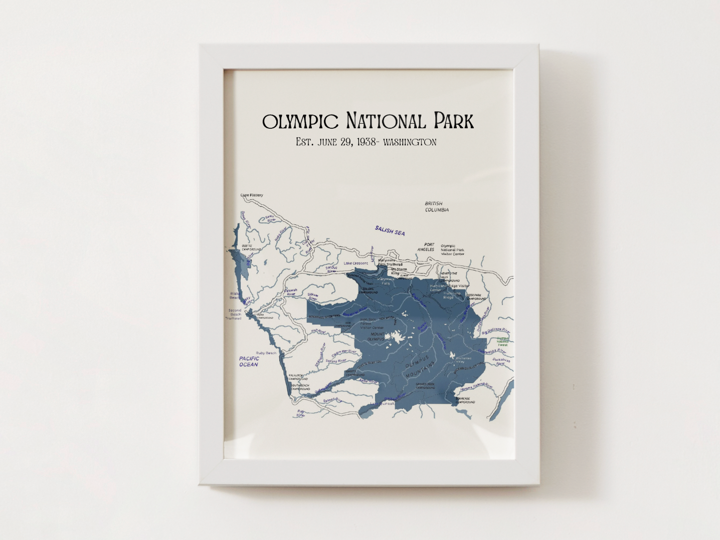 Olympic National Park Map
