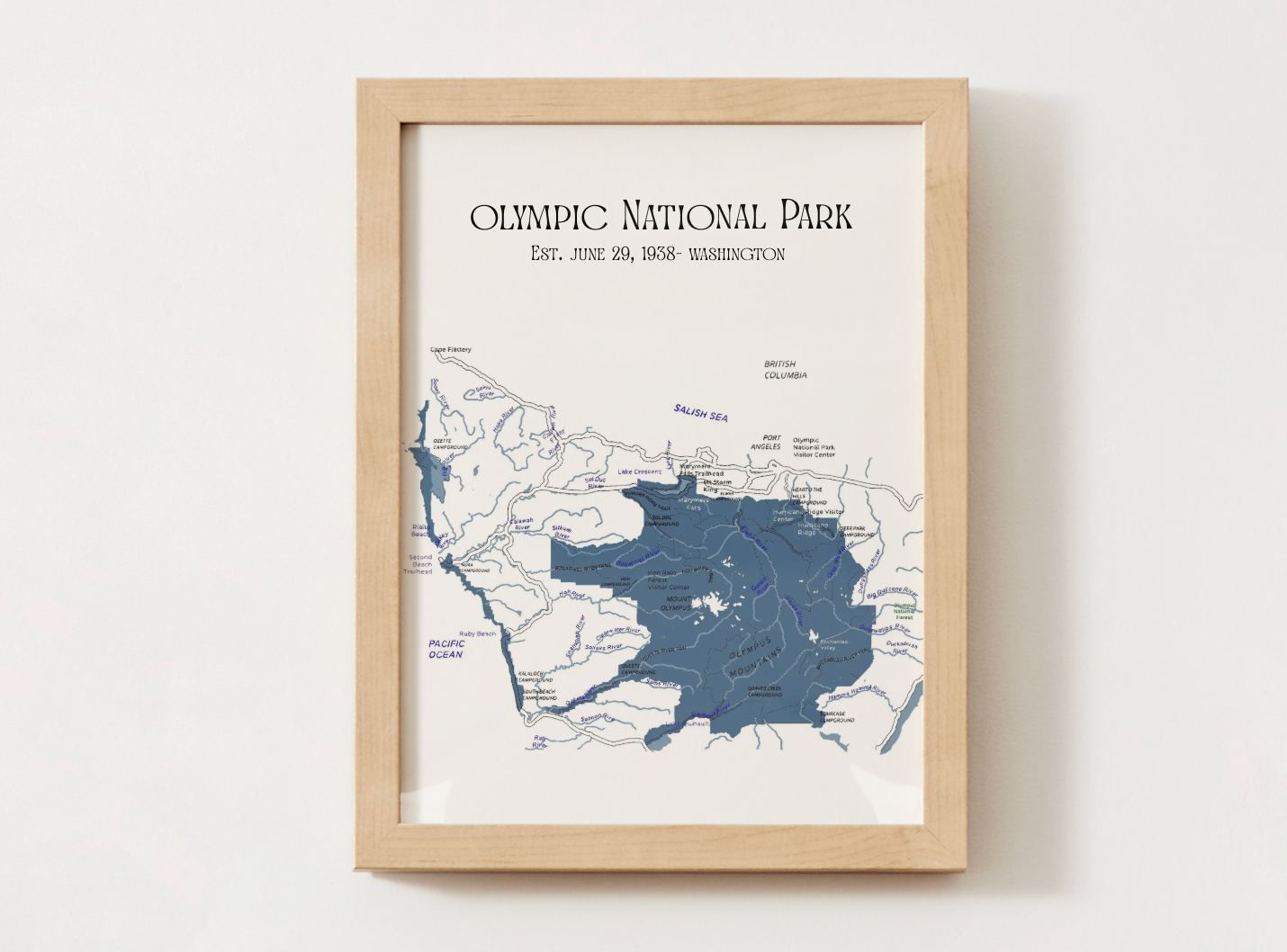 Olympic National Park Map