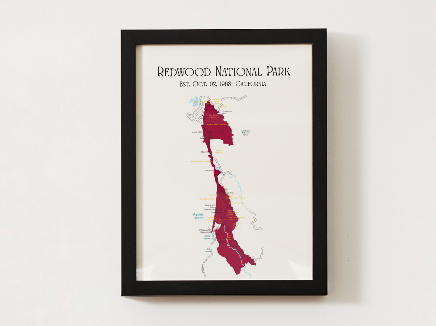 Redwood National Park Map