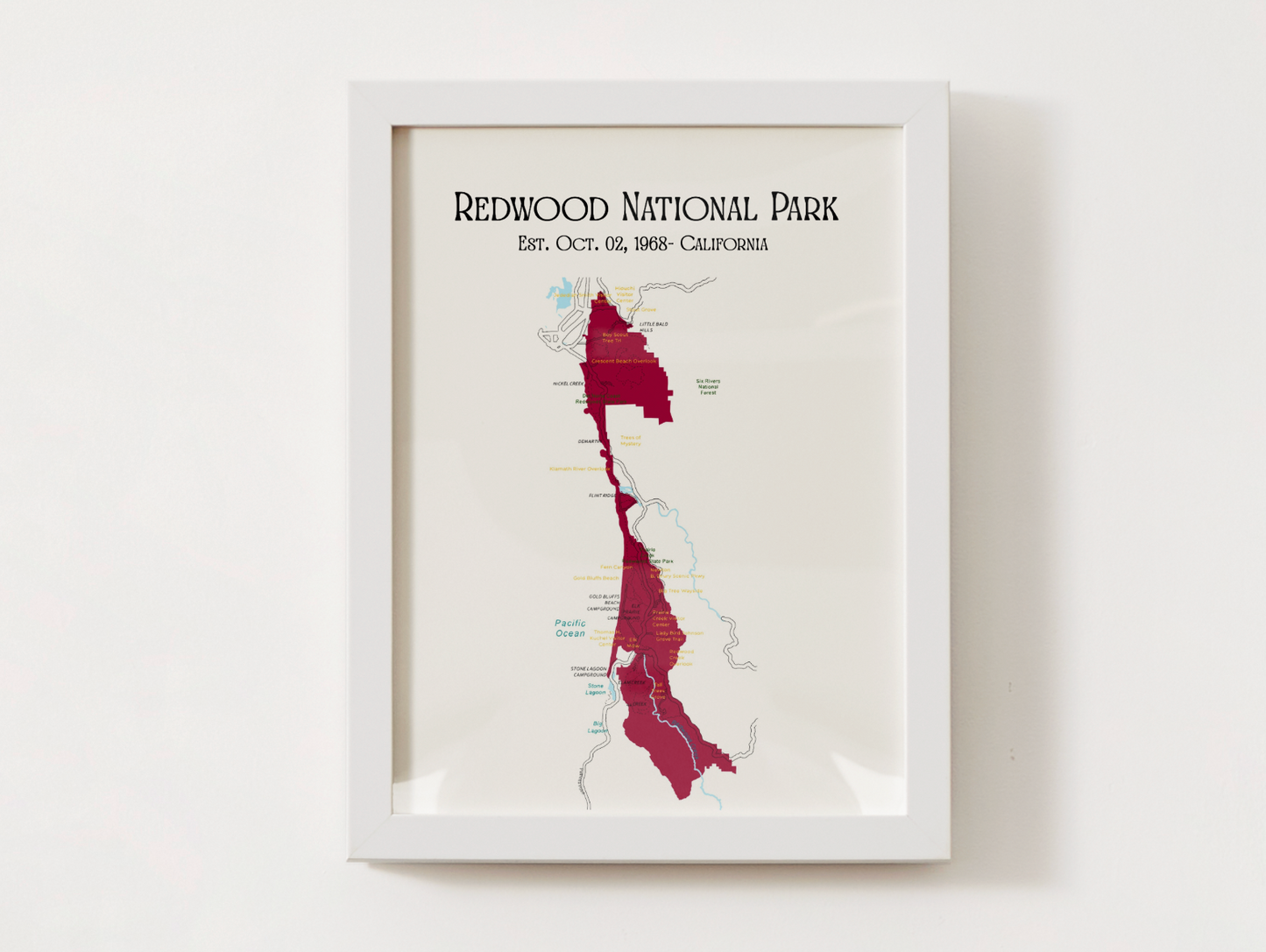 Redwood National Park Map