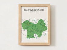 Load image into Gallery viewer, Sequoia National Park Map
